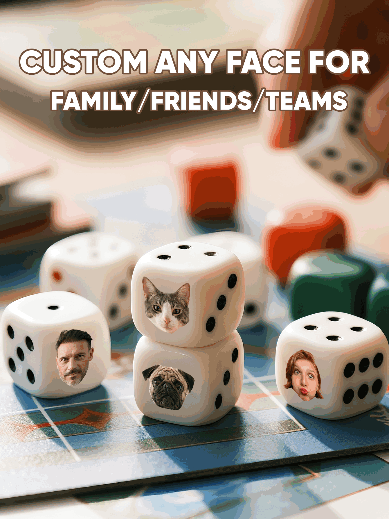 Dadi Personalizzati con Volti, - Party Games For Christmas recensione e prezzo